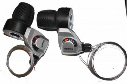 Set manete schimbător rotative indexate 3x7, dual, Blade pentru bicicletă