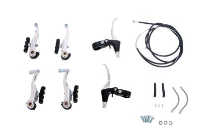 Set complet frână V-Brake cu manete din aluminiu și cabluri, Blade