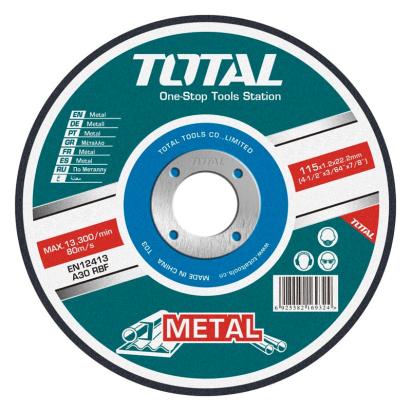 Disc de debitare metal TOTAL 125 mm (1.2 mm), pentru polizor unghiular