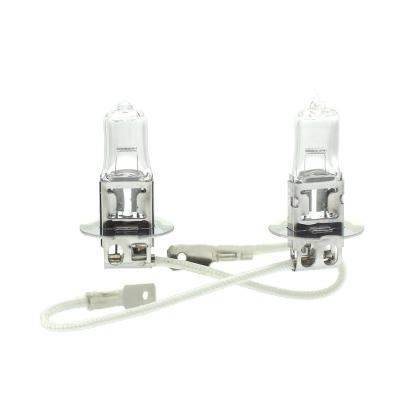 Set 2 becuri halogen auto H3 12V 55W Carguard Long Life, +50% lumina
