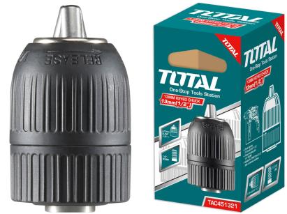 Mandrină cu cheie Total 13 mm pentru bormașină, prindere 1/2" 20UNF