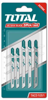 Set lame fierăstrău pendular TOTAL pentru lemn, metal și aluminiu, 5 buc