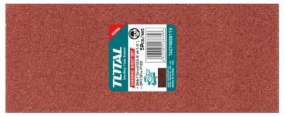 Set 5 foi șmirghel TOTAL 264x115 mm pentru șlefuitor, prindere cu cleme