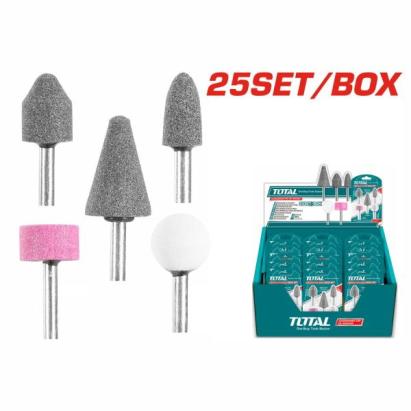 Set 5 accesorii pentru polizor drept TOTAL, pentru șlefuire și polizare precisă