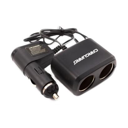 Priză dublă brichetă auto cu cablu și port USB 1A, 12/24V Carguard