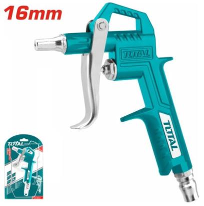 Pistol de suflat cu aer TOTAL, duză 16 mm, cuplă tip Nitto