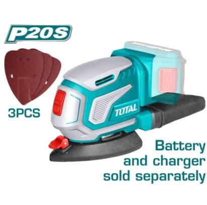 Mașină de șlefuit TOTAL 20V, disc 125 mm, 13.000 rpm (fără acumulator)