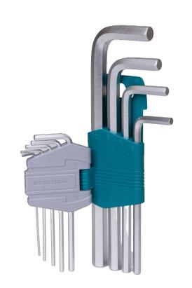 Set 9 chei imbus hexagonale TOTAL Industrial, Cr-V, 1.5–10 mm