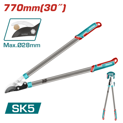 Foarfecă pentru crengi TOTAL Industrial 770 mm (30”), tăiere 28 mm, SK5