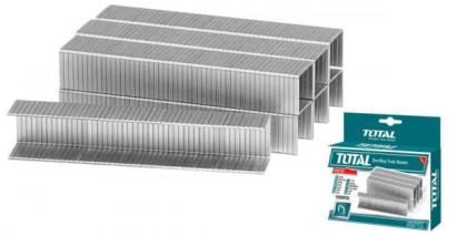 Capse TOTAL 10 mm, lățime 1,2 mm – set 1000 bucăți pentru capsator