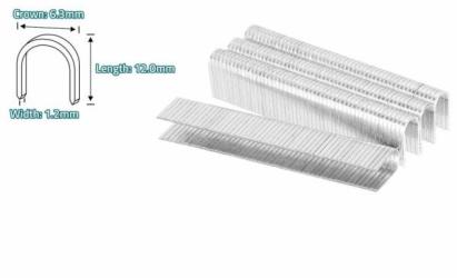 Capse TOTAL 12 mm, sârmă 1.2 mm, coroana 6.3 mm – set 1000 buc