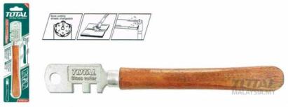 Diamant pentru tăiat sticlă TOTAL 130 mm cu mâner din lemn