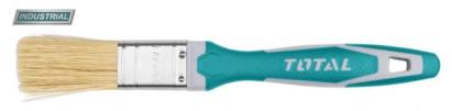 Pensulă de vopsea TOTAL 25 mm cu mâner TPR, pentru retușuri precise