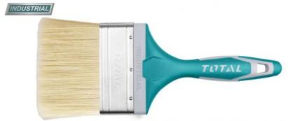 Pensulă de vopsea TOTAL 100 mm cu mâner TPR pentru finisaj uniform