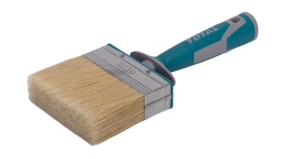 Pensulă pentru vopsit tavan TOTAL, 4" (100x30 mm), industrială, mâner ergonomic