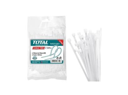 Set coliere de plastic TOTAL 3,6 x 200 mm, Nylon 66, 100 bucăți