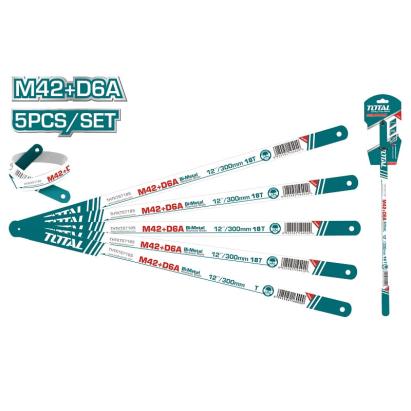 Set 5 lame fierăstrău bi-metal TOTAL 300 mm (12") 18T, industrial
