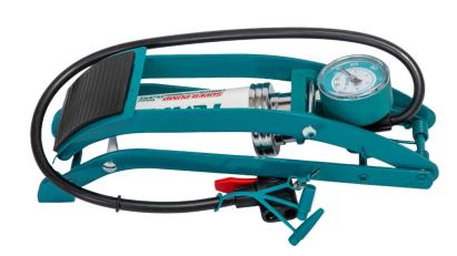 Pompă auto de picior TOTAL cu manometru, cadru metalic rezistent