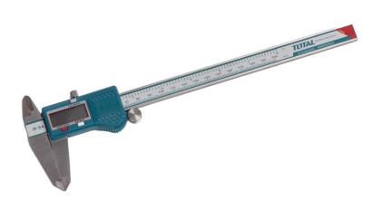 Șubler digital TOTAL 0–200 mm, precizie 0,01 mm, protecție IP54