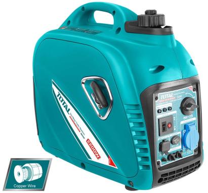Generator pe benzină cu inverter TOTAL 2.2 kW, portabil și silențios