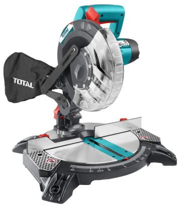 Fierăstrău circular staționar Total 1400W, disc 210 mm, tăieri precise