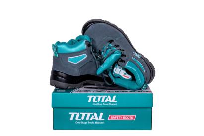 Bocanci de protecție Total SB din piele, cu vârf din oțel, talpă PU, mărimea 44