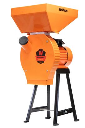 Moară electrică Wolfson MCR-1S 2700W pentru cereale și știuleți, cu suport