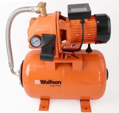 Hidrofor Wolfson 24L cu ejector, cap pompă din fontă, 800W (800-3D)