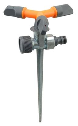 Aspersor pe țăruș cu 3 brațe rotative din plastic, pentru grădină