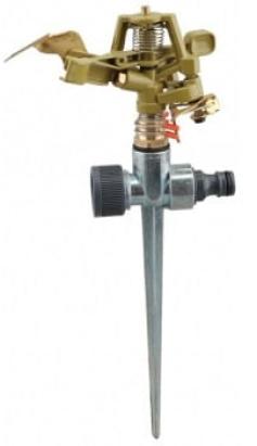 Aspersor cu impuls pe țăruș metalic pentru irigare gazon, 6 m