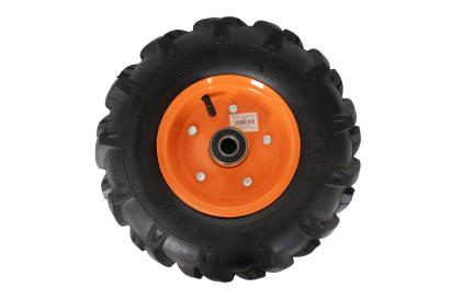 Roată pentru roabă 3.50-6 cu rulment, crampoane și ax 20 mm, 4PR