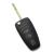 Carcasă cheie briceag Ford cu 3 butoane, lamă rabatabilă, neagră