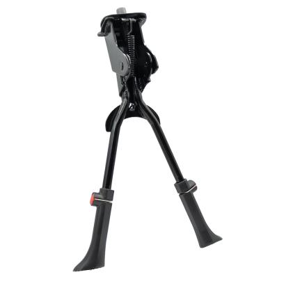 Cric dublu reglabil pentru bicicleta 24–28 inch, aluminiu, montaj central, negru