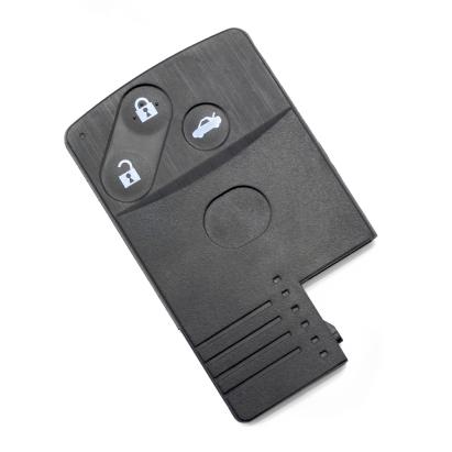 Carcasă cheie Mazda cu 3 butoane, înlocuire husă telecomandă neagră