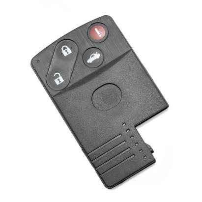 Carcasă cheie Mazda 3+1 butoane, tip telecomandă, neagră