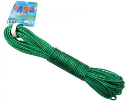 Șnur din PVC 5 mm, 15 m (306 g) pentru legare și fixare, verde