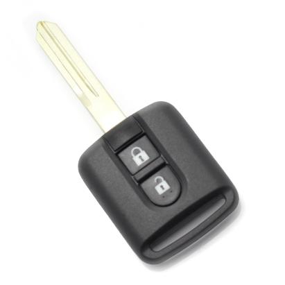 Carcasă cheie Nissan cu 2 butoane, model pătrat, pentru înlocuire rapidă