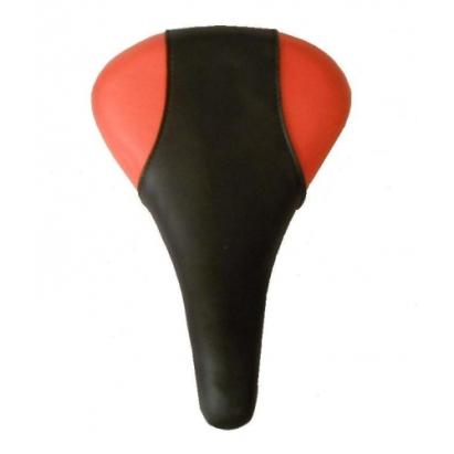 Șa MTB Blade neagră cu margine colorată, confortabilă pentru mountain bike