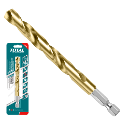 Burghiu HSS 7.5 mm Total cu prindere hexagonală tip bit pentru metal