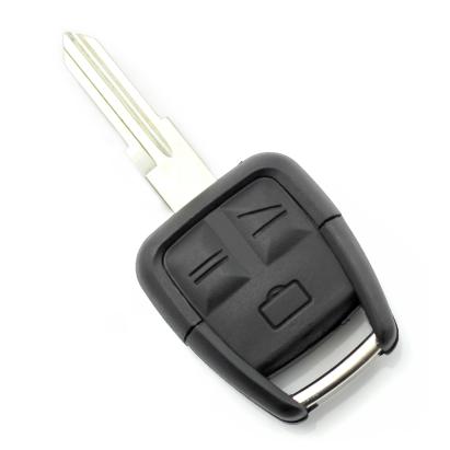 Carcasa cheie Opel cu 3 butoane și lamă pe dreapta, tip briceag