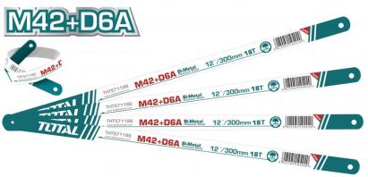 Lamă ferăstrău bimetal TOTAL 300 mm (12”) 18T, M42 + D6A