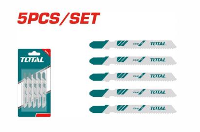 Set 5 lame pentru fierăstrău pendular TOTAL, pentru metal, 76 mm
