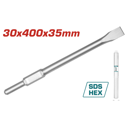 Daltă hexagonală plată TOTAL 30x400x35 mm pentru rotopercutor