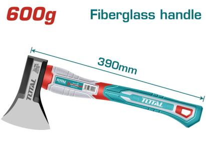 Toporișcă TOTAL 600 g, cu mâner din fibră de sticlă, 390 mm