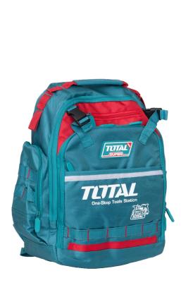 Ghiozdan pentru scule TOTAL, 8 kg, poliester Oxford 1680D, cadru rigid