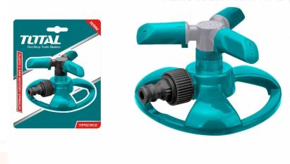 Aspersor rotativ TOTAL cu 3 brațe pentru irigare, 16,5 x 14 x 8 cm
