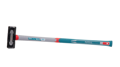 Ciocan baros TOTAL 5,5 kg cu mâner din fibră de sticlă, cap oțel 45#