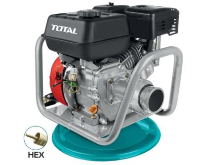 Vibrator de beton pe benzină TOTAL 4.8 kW (6.5 HP), prindere HEX
