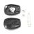Carcasă cheie Dacia/Renault cu 2 butoane, suport baterie inox, Carguard