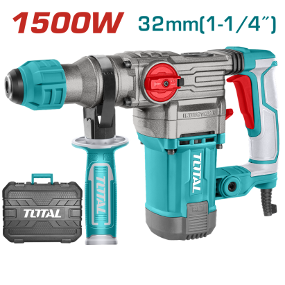 Ciocan rotopercutor TOTAL 1500W, 5.5J SDS Plus, industrial, cu anti-vibrații